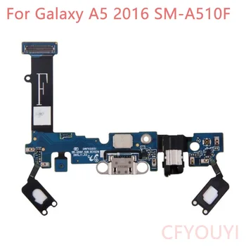  Samsung Galaxy A5 (2016) A510F A5100 uzlādes flex USB Uzlādes Doks Ostā Flex Kabelis Nomaiņa