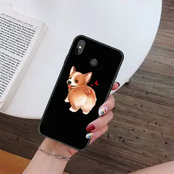  Sexy Multiplikācijas filmu Suns Ass Corgi Phone Gadījumā Xiaomi Redmi Note10 Pro Note7 Pro 8 Pro 8T Note9 9S Redmi 7. 8. 8.A 9.C K30 Poco X3