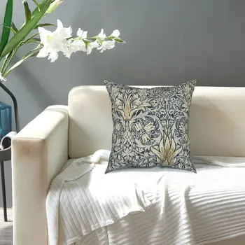  William Morris Snakeshead Pillowcover Mājas Dekors, Ziedu dekors Viktorijas laikmeta Ziedu Mest Spilveni Spilvena, lai Auto Double-sided Printing