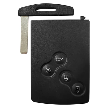  XNRKEY 4 Pogu Smart Karte, Tālvadības Atslēga PCF7941/PCF7952 Čipu 433Mhz par Renault Megane III Automašīnas Tālvadības Atslēga