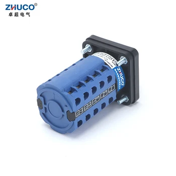  ZHUCO SZW26/LW26-20 5 Stabi 20A 660V 64X64 mm 48X48 mm Kontrolēt Mehānisko Circuit Pogu Atlases Cam Rotācijas pārslēdzis