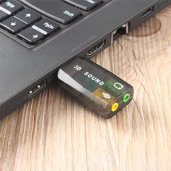  Ārējo Skaņas Karti 3,5 mm USB Adapteri Audio Interfeiss 3D USB Austiņas Saskarne Mikrofona, Austiņas Datora USB Skaņas Kartes