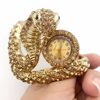  Čūska Skatīties Sieviešu Pulksteņi Luksusa Zelta Rokassprādzi Sieviešu Pulksteņi Modes Dāmas Skatīties Bayan Saat Pulkstenis reloj mujer montre femme